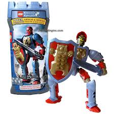 Lego Year 2005 Knights Kingdom Series 7 1 2 Inch Tall Figure Set 8794 Knight Of The Bear Sir Santis With Orkosan Side Sweep Movement Plus Shield And Sword P Lego Knights Kingdom