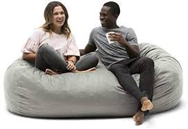 Amazon Com Big Joe 0002658 Foam Filled Bean Bag Chair Media Lounger Fog Lenox Kitchen Dining Bean Bag Chair Cool Bean Bags Oversized Bean Bag Chairs