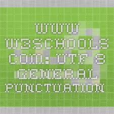 Html Unicode Utf 8 Punctuation Unicode Css
