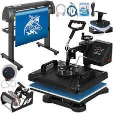 5in1 Heat Press 12 X15 Vinyl Cutter Plotter 34 Digital Printer Sticker Print Ebay