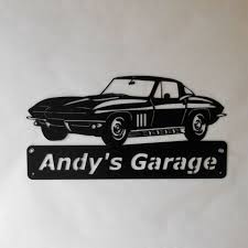 1964 Corvette Signature En Metal Personnalise Man Cave Etsy Cute Cars Dream Cars Lamborghini Classic Cars Vintage