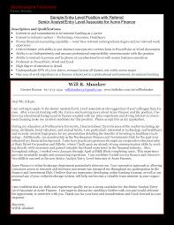 Entry Level Business Analyst Cover Letter Templates At Allbusinesstemplates Com