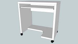Este sencillo planificador de cocina que no requiere de conocimientos en diseño le ayudará a crear un esquema de su futura cocina en cuestión de minutos. Ikea Mikael Computer Table 3d Warehouse
