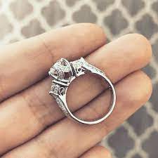 Three Stone Detailed Engagement Ring Detailed Engagement Ring Engagement Rings Three Stone Engagement Rings