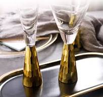 Golden Elegance Champagne Flute