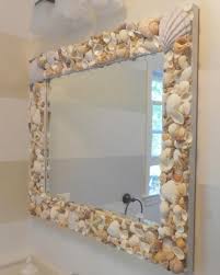 inspiring summer crafts just imagine daily dose of creativity beach theme bathroom shell mirror diy mirror