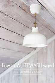 & now it is the perfect! Remodelaholic How To Whitewash A Plank Wall And Ceiling
