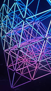 Hd wallpapers and background images. Hd Wallpaper Triangles Amoled Structure 4k Neon Wallpaper Flare