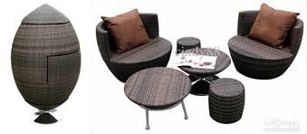 Creative Pe Rattan Furniture Garden Sofa Balcony Furniture Modern Patio Furniture