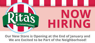 Working at an ice cream shop is a fun and relatively easy way to get started in food service, making it ideal for your first job. Rita S In Market Creek Plaza Now Hiring What S New In The Diamond