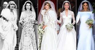 The silk crepe chiffon dress, with heavy satin organza layers, was. Royal Wedding Dresses In Pictures Brides From The Queen Mother To Kate Middleton And Meghan Markle Mirror Online