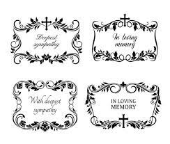 Include photos from a recent mini photo session or showcase how much someone has. Premium Vector Funeral Card Template Vintage Condolence Obituary With Typography In Loving Memory Cemetery Christian Crosses And Flying Doves Above Graveyard Obituary Memorial Funeral Card Necrologue