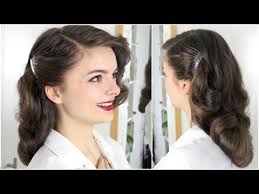 6 40s Brush Out On Long Hair Tutorial Youtube Vintage Hairstyles Tutorial Hair Tutorial 40s Hairstyles