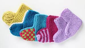Baby Socks Knitted Flat On Two Needles Knit Crochet Blog