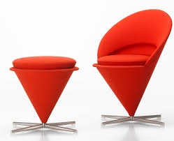 Vitra Cone Chair Stool Design Verner Panton 1958