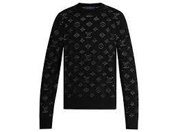 Women shirt collar buttom down long sleeves printed shirts tops shirt dress. Louis Vuitton Lv Drop Needle Sweater Black Ref 240404 Joli Closet