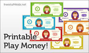 If you'd like to just use the front of the play money, simply print out page one only. Free Printable Play Money And Printable Play Checks