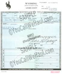 Find a bank or another institution offering notarial services schedule an appointment pay a nominal fee bring an identification document sign the title in front of a notary receive your document with an official certification How To Transfer Wyoming Title And Instructions For Filling Out Your Title