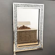 Gatsby Crystal Framed Mirror 80 X 120cm Exclusive Mirrors Shop wall hanging styles for a classic addition.