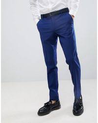Il enveloppe pratiquement votre corps dans le confort. Pantalon De Costume Coupe Slim Bleu Royal Coton Esprit Pour Homme En Coloris Bleu Lyst