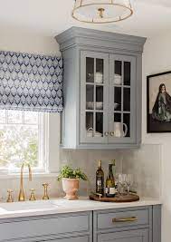 Especially on houses built in the 80's and 90's. Traditional Cape Cod Charming Home Tour Town Country Living Blue Kitchen Cabinets Interior Design Kitchen Shabby Chic Kitchen