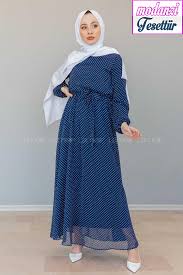 Lamelif Ici Astarli Mini Puanli Sifon Elbise Lacivert Elbise Modelleri Elbise Sifon Elbise