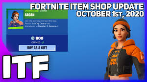 This is a bot that will post fortnite item shop every day and it can also send it to you by. Fortnite Item Shop New Sagan Set October 1st 2020 Fortnite Battle Royale Youtube