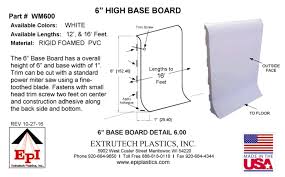 Maybe you would like to learn more about one of these? Item Wm600 6 Inch High Base Board Trim On Extrutech Plastics Inc