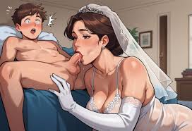 ai generated, blowjob, bride, civitai, clothed female nude male - R34 Vault