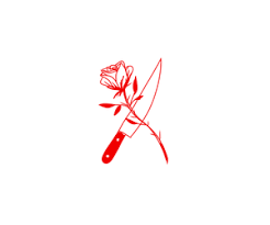 Image De Rose Knife And Red Red Ink Tattoos Knife And Rose Tattoo Red Tattoos