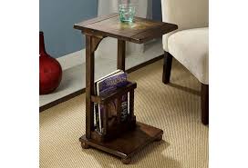Each of the pieces features stone slate top, magazine stand slot and dark oak finish, which adds it elegance and style. Furniture Of America Foa Wilcox Cm Ac093 Cottage Side Table With Slate Insert Del Sol Furniture End Tables