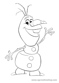 Olaf Il Pupazzo Di Neve Di Frozen Disney Disegno Da Colorare