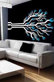 Crazydeal home sign letters family farmhouse wall decor acrylic decorative mirror wall stickers for living room bedroom kitchen the home modern decorations 46x10 inch set of 4. Geometric Tree Modern Wall Decal 32 Custom Colors Walltat Com