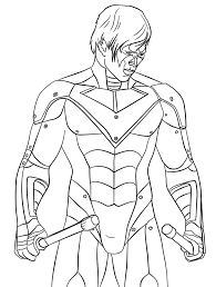 Colouring pages available are 40 amazing superhero coloring you can, wings of fire nightwing coloring. The Nightwing Coloring Page Free Printable Coloring Pages For Kids