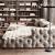 Restoration Hardware Tufted Leather Sofa