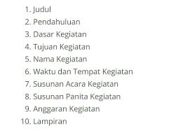 Contoh Cara Membuat Proposal Kegiatan Brainly Co Id