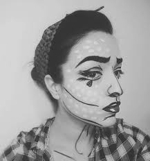 Black And White Halloween Makeup Ideas Halloween Makeup Ideas Pop Art In Black And White Halloween Makeup Easy Makeup Halloween Makeup