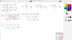 In This Tutorial Learn How To Solve A System Of 3 Variables Using Cramer S Rule We Also Use An Alternate Technique Of Cramer S Rule Matriz Educar