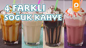 4 farkli soguk kahve icecek tarifleri youtube