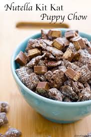 Store this dessert in an airtight container for up to 1 week (an empty ice cream pail works well). Nutella Kit Kat Puppy Chow Puppy Chow Recipes Puppy Chow Crispix Recipe Food