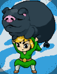 This animated gif was a commission i did for size 11 shaolins. Pixel Art Link Gif With Fat Piggie Pixelart