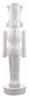 Resin Christmas Nutcracker Soldier DÃ©cor, White, 5-ft FOR LIVING