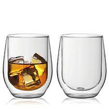 Double Wall Whiskey Glass Google Search Whiskey Glasses Glass Stemless Wine Glass