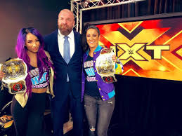 You Can Always Return Home Sashabankswwe Itsmebayley History Proud Gamechangers Wearenxt Triple H Live Events Wwe Female Wrestlers