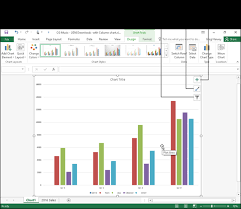 charting worksheet data charts and graphics excel 2016