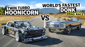 We did not find results for: World S Fastest Donk 1 500hp Vs Ken Block S 1 400hp Awd Ford Mustang Hoonicorn Vs The World Youtube