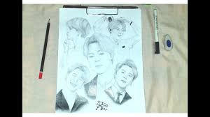Almost every design includes these sizes (in inches): Bts Coloring Pages 10 Bts Jimin Park Realistic Drawings On Heavy Weight Paper 5x7 Inch Digital Prints Art Collectibles Commentfer Fr
