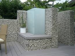Pierres De Gabion Landscaping Jardin Douche Design Bola