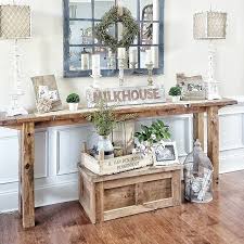 Farmhouse Foyer Table And Mirror With Images Home Decor Farmhouse Foyer Decor