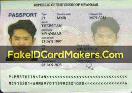 Fake Myanmar Burma Passport Template Psd Download In 2020 Passport Template Myanmar Templates